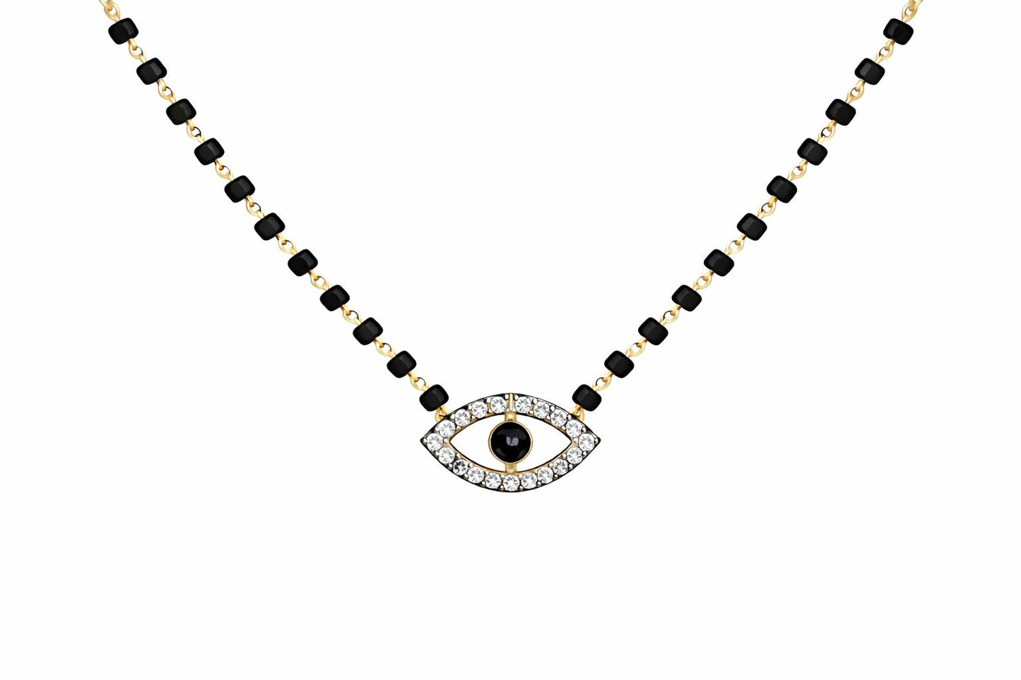 Anaya Evil Eye Magalsutra Necklace