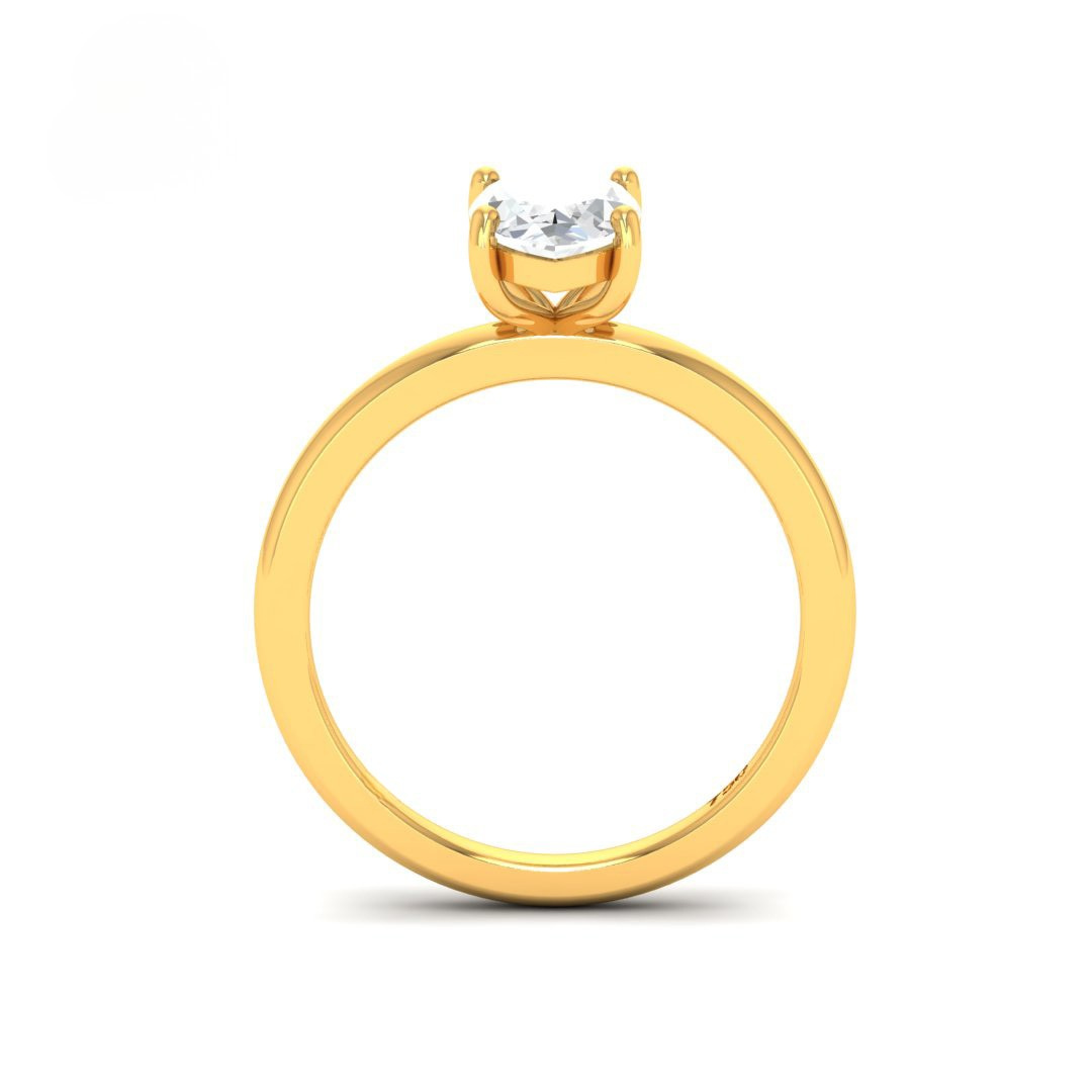 Anaya Solitaire Marquise Cut With Diamond Engagement Ring