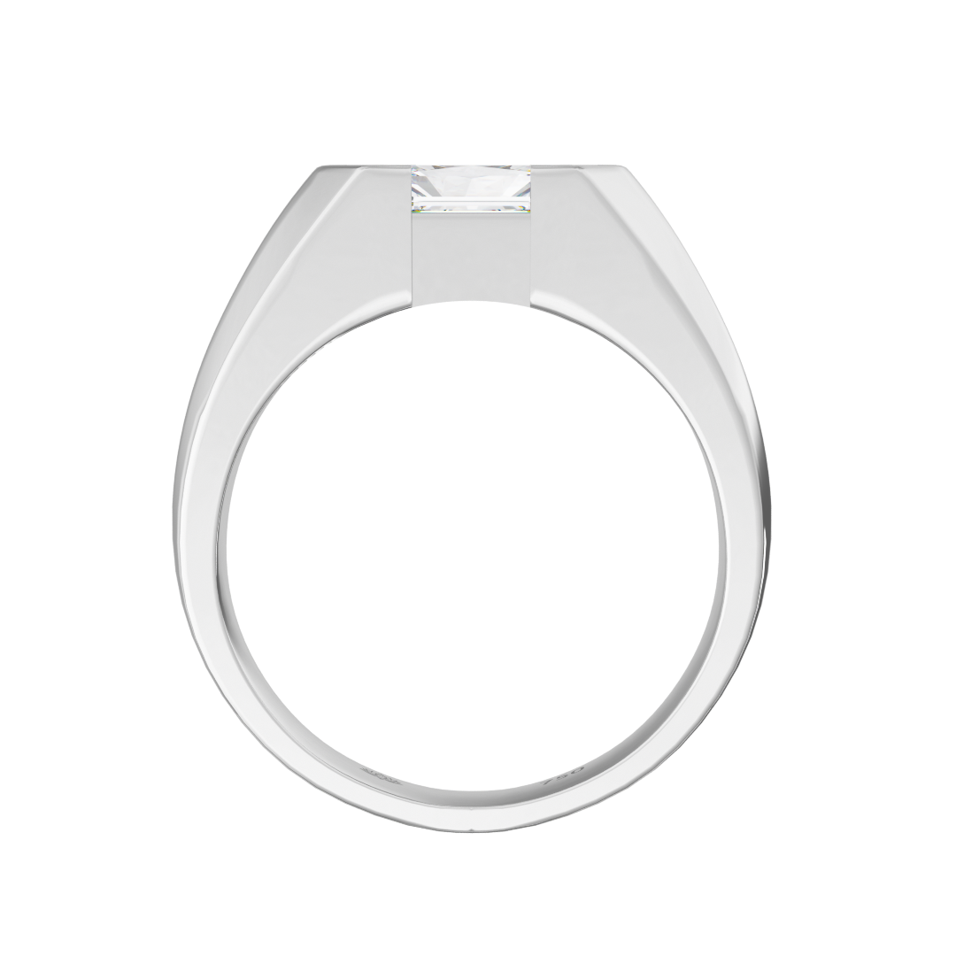 Fitzgerald 2ct Radiant Cut Diamond Ring for Modern Men