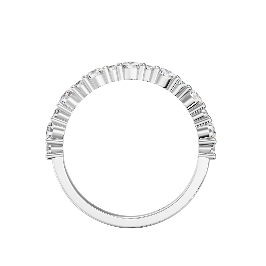 Luminara Round Brilliant Cut Diamond Wedding Band